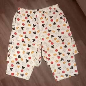 Disneyland Resort Mickey Mouse Print Small Lounge Sleep Pants